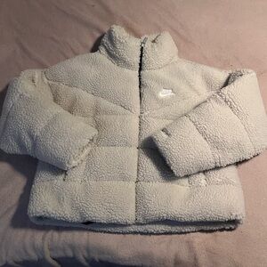 Nike Therma-Fit Fleece Jacket in Black and Cream